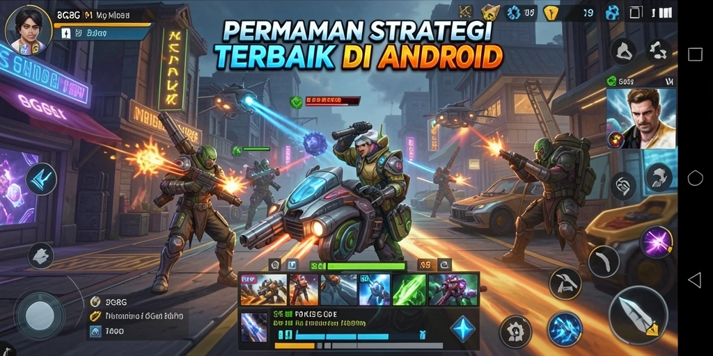 Tangkapan layar gameplay 8G8G yang menampilkan pertempuran strategis.