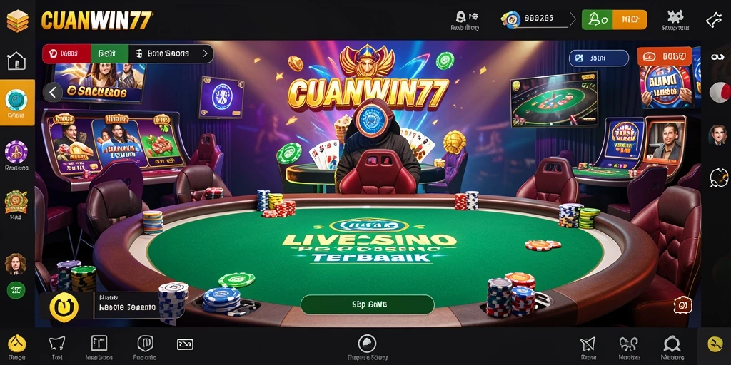 Tampilan menarik dari gameplay Live Casino CUANWIN77 yang seru dan interaktif.