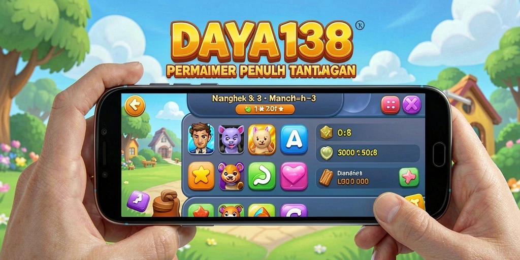Screenshot gameplay DAYA138 yang menarik dan menantang dalam genre Match-3.