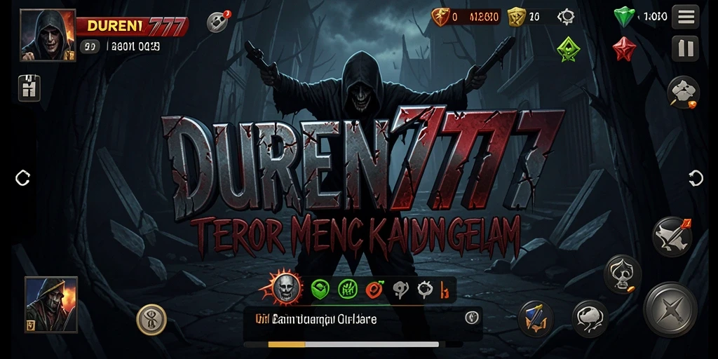Screenshot DUREN777 menampilkan suasana gelap dan menegangkan dari gameplay horror.