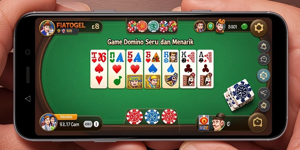 Tangkapan layar gameplay FIATOGEL yang menunjukkan serunya bermain Domino.