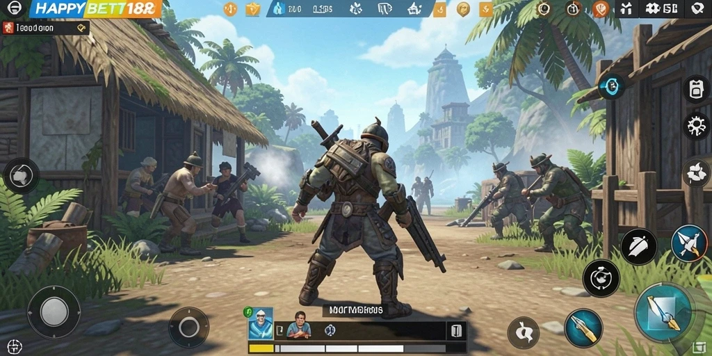 Tampilan menarik dari gameplay dunia terbuka di HAPPYBET188.