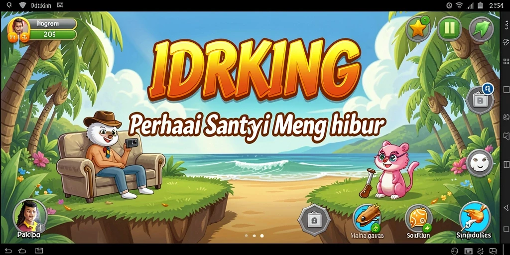 Gameplay santai IDRKING dengan berbagai tantangan menarik.