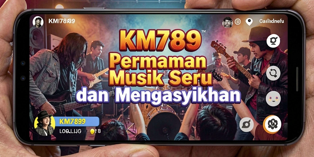Tampilan gameplay seru KM789 dengan berbagai pilihan lagu.