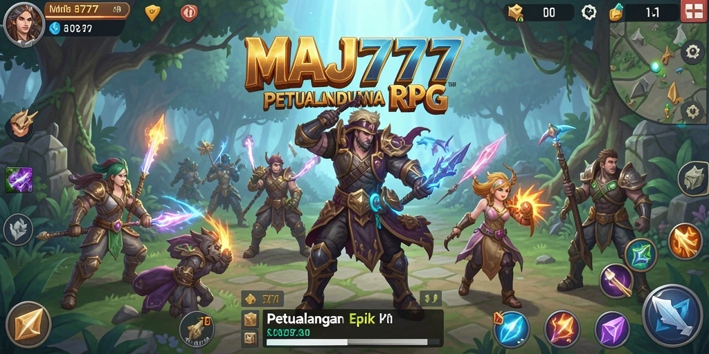 Screenshot gameplay menunjukkan aksi seru dan karakter menarik di MAJ777.