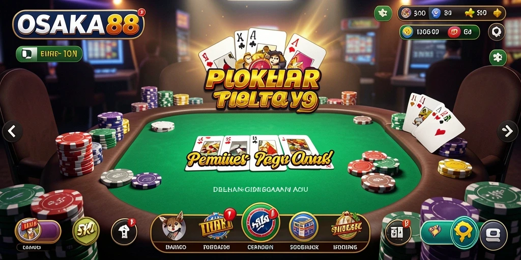 Tampilan gameplay OSAKA88 dengan fitur Poker yang menarik.