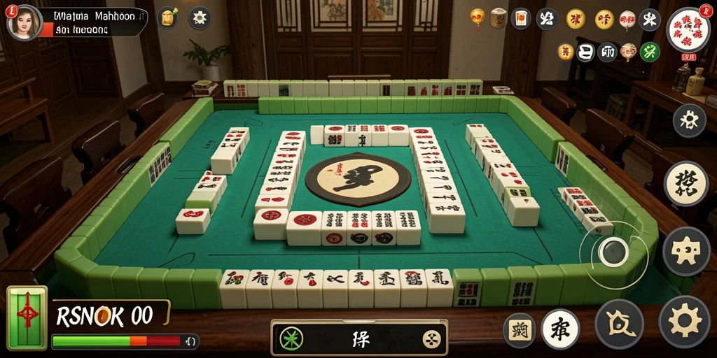 Screenshot utama RSNOK menampilkan gameplay Mahjong yang menarik.