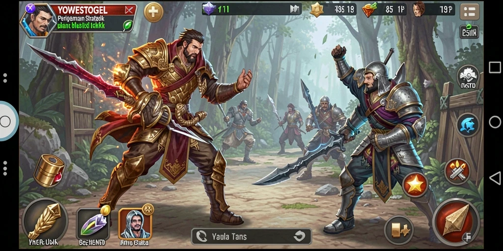 Tampilan gameplay YOWESTOGEL yang menarik dengan taktik strategis.