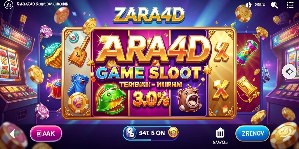 Tampilan screenshot ZARA4D menampilkan gameplay Slot yang seru dan interaktif.